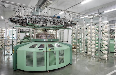 Woven textile fabric close-up